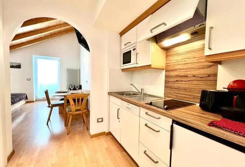 Standard-studio Parveke, Enjoy Dolomites Chalet