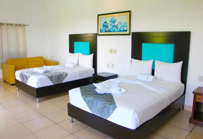 带2个双人床的标准工作室, Ameyali Tequesquitengo