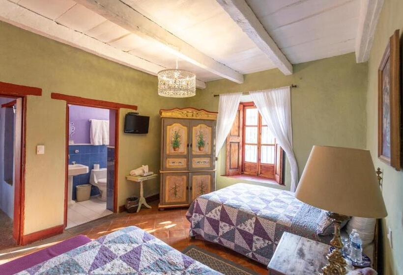 חדר סטנדרט שתי מיטות זוגיות, La Casa Azul Huasca & Restaurante La Terraza