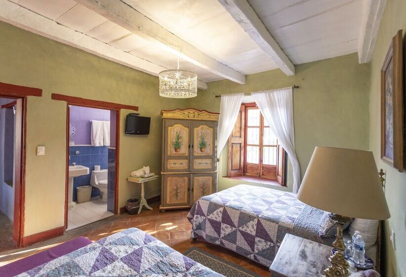 חדר סטנדרט שתי מיטות זוגיות, La Casa Azul Huasca & Restaurante La Terraza