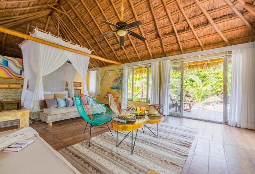 带大床的套房, Villa Pescadores Tulum