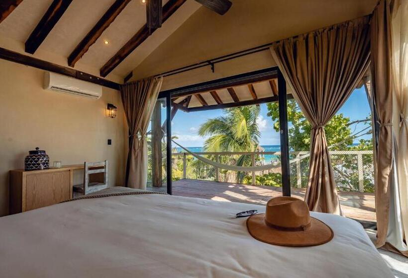 豪华海景房带阳台, Villa Pescadores Tulum