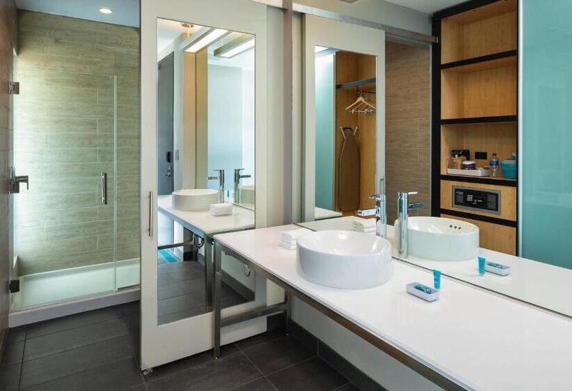 غرفة قياسية سرير كينج لذوى الإحتياجات الخاصة, Aloft Indianapolis Downtown