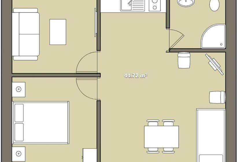Апартаменты Superior 1 Спальня, Rainbow Motel & Hot Pools