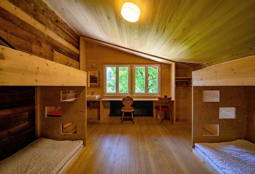 Номер Стандарт Четырехместный Совместный Санузел, Naturfreunde Hostel Grindelwald