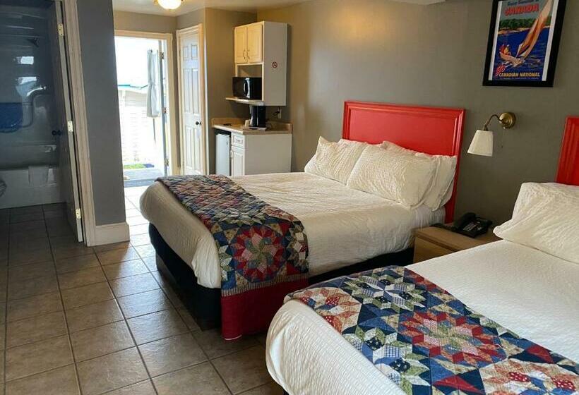 غرفه قياسيه سريرين مزدوجين, Seawinds Motel & Cottages