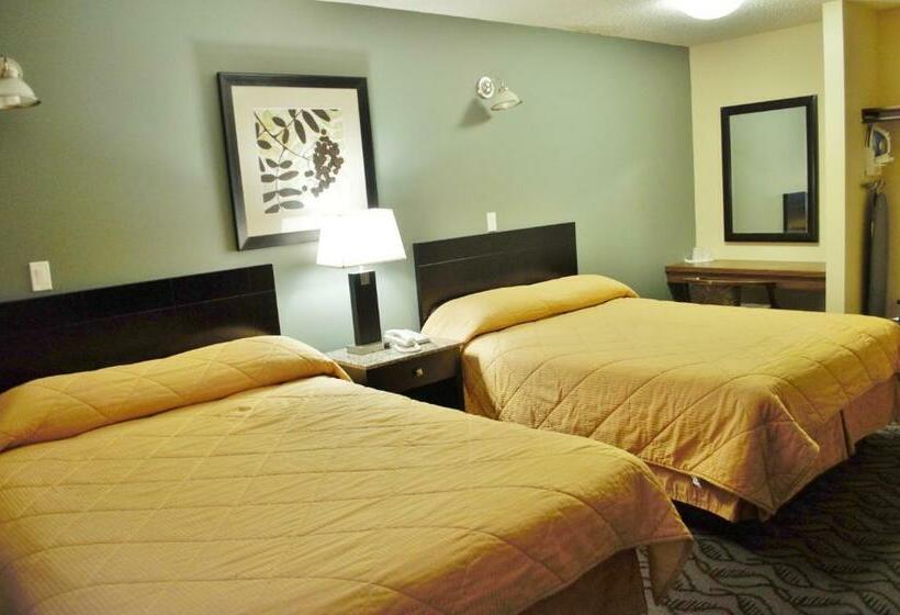 غرفه قياسيه سريرين مزدوجين, Lacombe Motor Inn