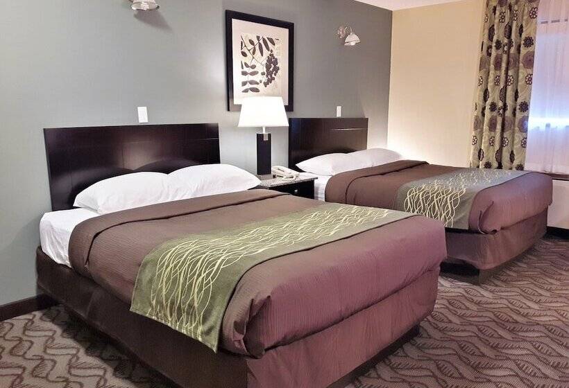 غرفه قياسيه سريرين مزدوجين, Lacombe Motor Inn