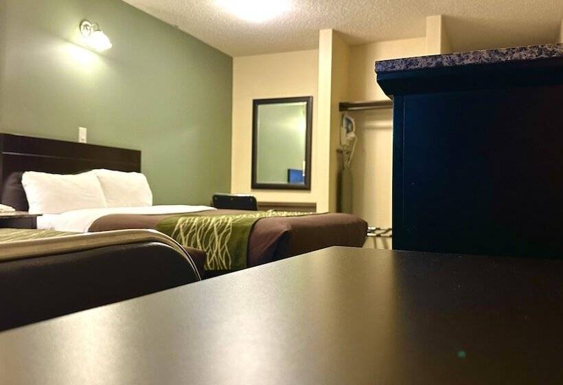 غرفه قياسيه سريرين مزدوجين, Lacombe Motor Inn