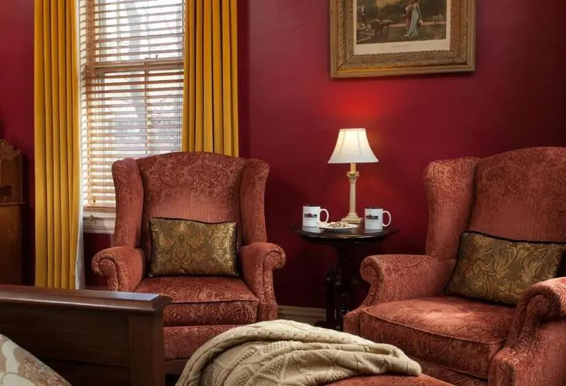 キングサイズベッドのデラックスルーム, Lang House On Main Street Bed & Breakfast