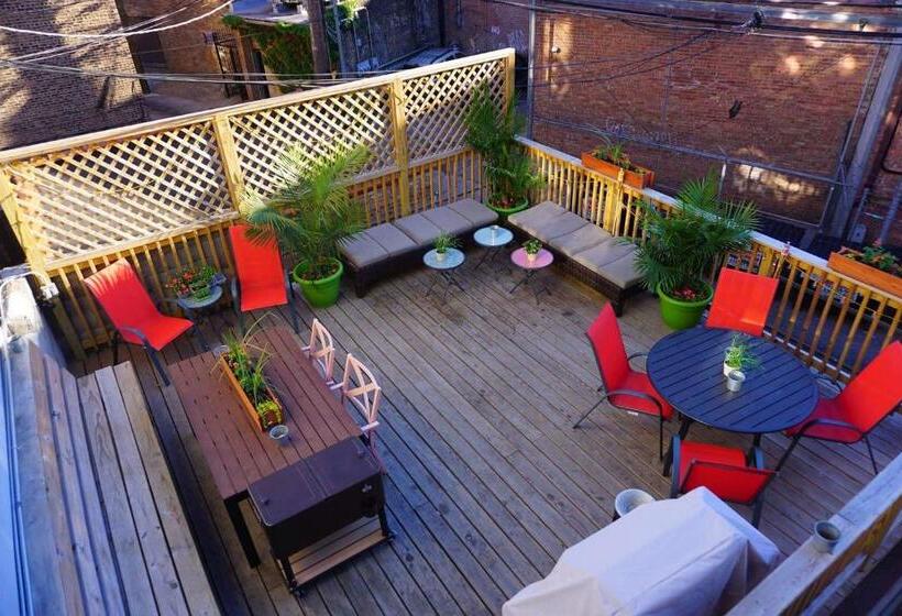 Quarto Quádruplo Estandar, Wrigley Hostel   Chicago