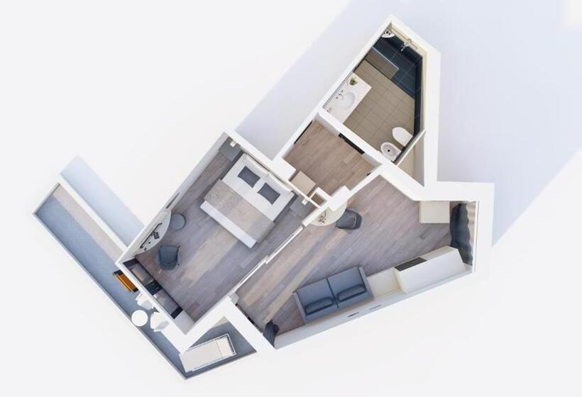 Suite with lake view, La Fiorita