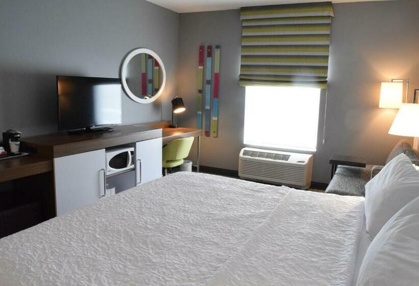 带大床的标准间, Hampton Inn Buffalohamburg