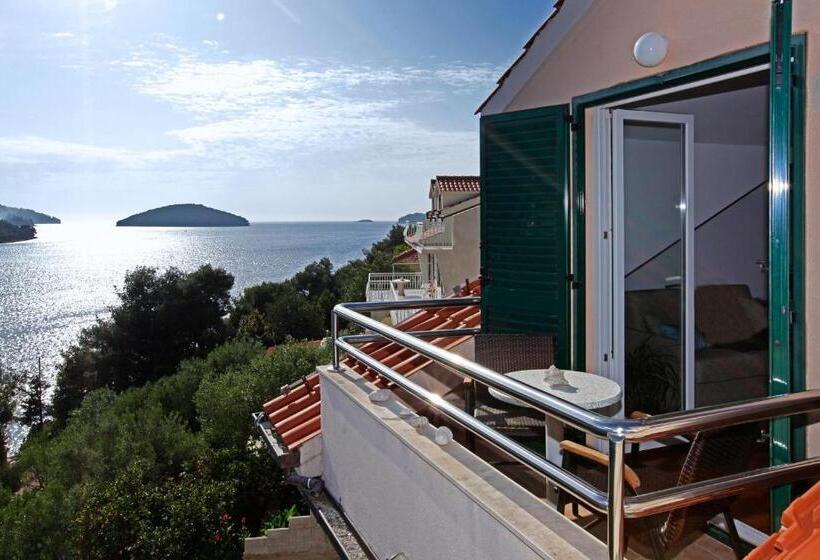 آپارتمان 1 خوابه با بالکن و چشم‌انداز دریا, Apartments Vala