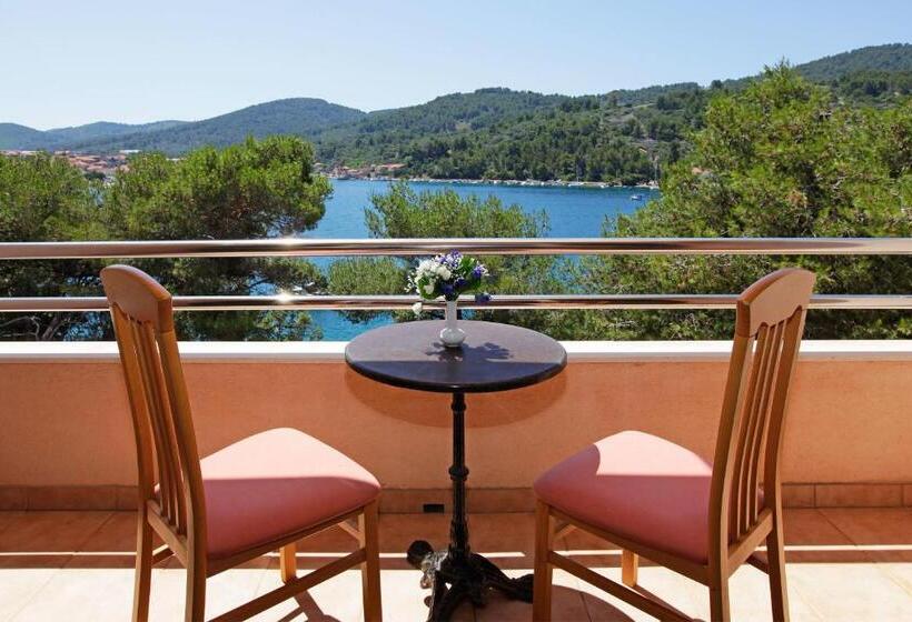 غرفة قياسية مطلّة علي البحر مزوَّدة بشُرفة, Apartments Vala