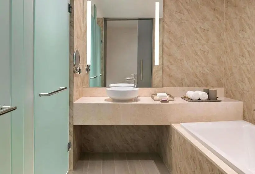اتاق استاندارد با تخت بزرگ برای معلولان, Mövenpick Hotel & Apartments Ghala Muscat