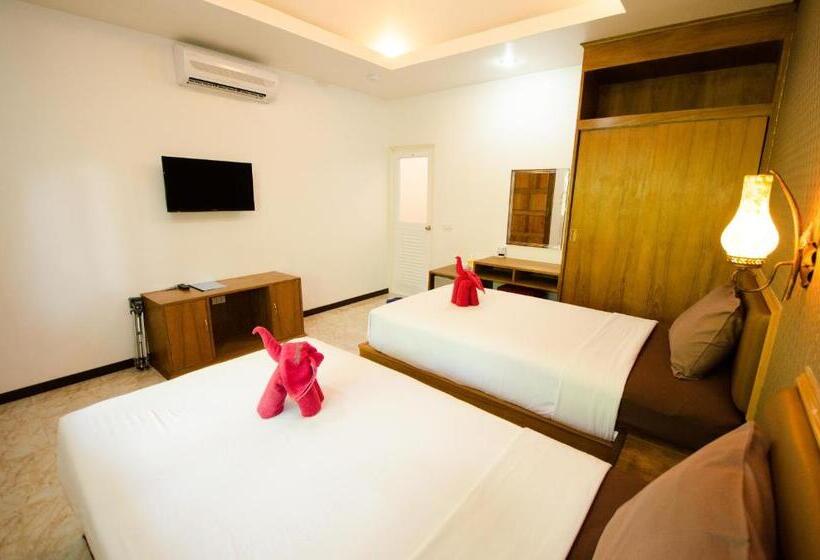 디럭스 룸 가든 전망, Nid's Bungalows