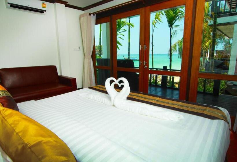 オーシャンビューデラックスルームバルコニー付き, Cabana Lipe Beach Resort