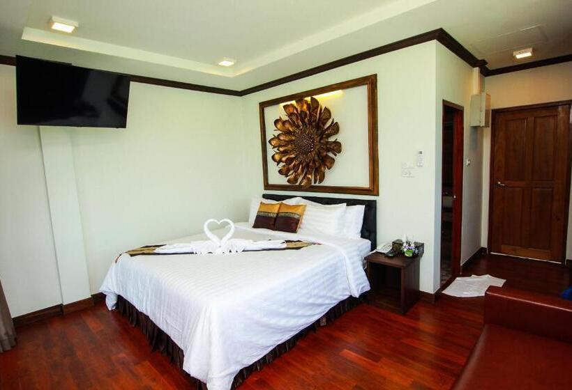 オーシャンビューデラックスルームバルコニー付き, Cabana Lipe Beach Resort