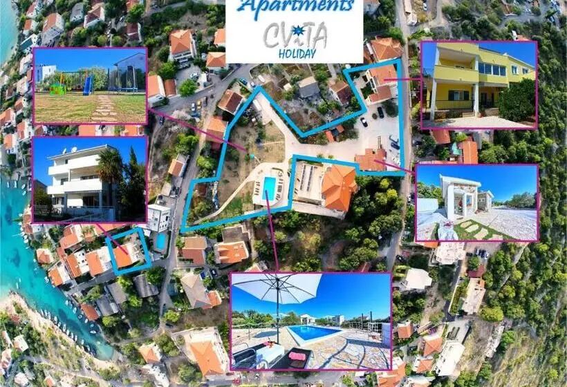 ガーデンビューの２ベッドルームアパート, Apartments Cvita Holiday