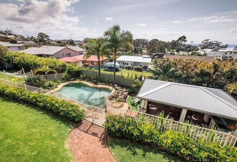 דירת שני חדרים עם מרפת, Mollymook Seascape Motel And Apartments