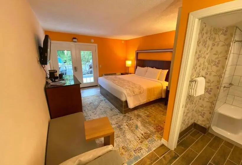 身障者適用キングサイズベッドルーム, Cascades Inn