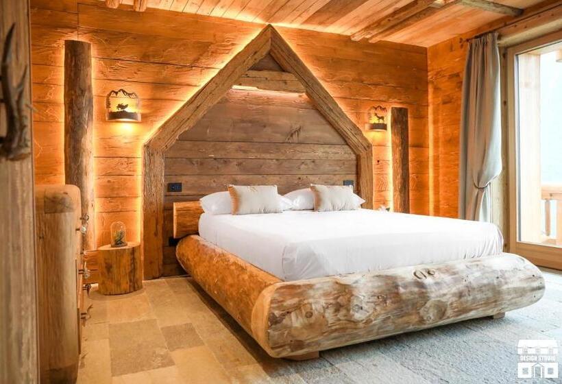 חדר סטנדרט נוף לאגם, Chalet Antico Legno By Design Studio