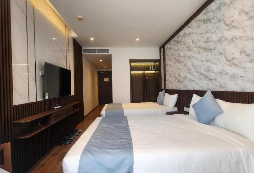 اتاق استاندارد چهار تخته با چشمانداز دریا, Cozy Mandala Hotel Mũi Né