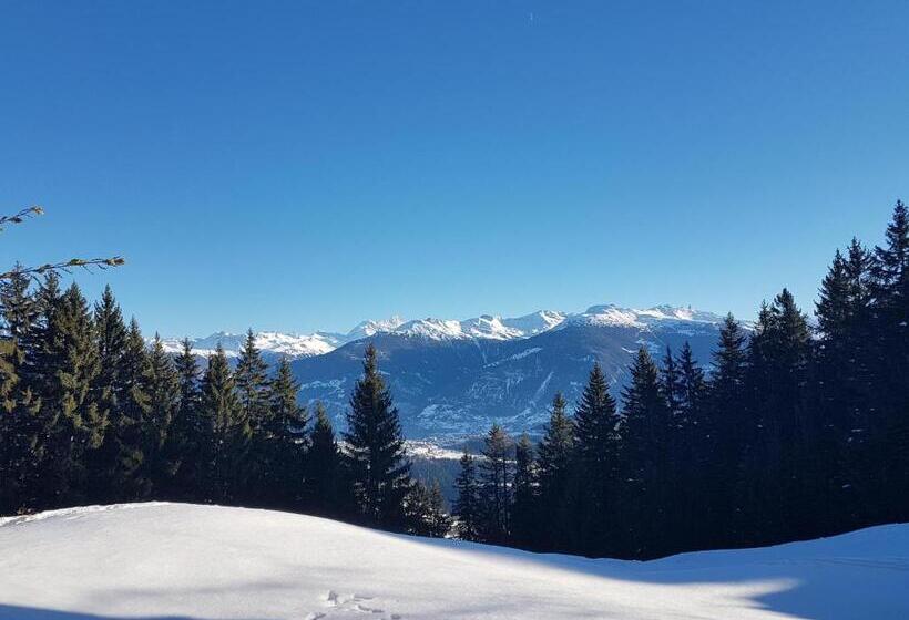 חדר סטנדרטי עם מיטת קומתיים ואמבטיה משותפת, Holidays Groupes Anzère