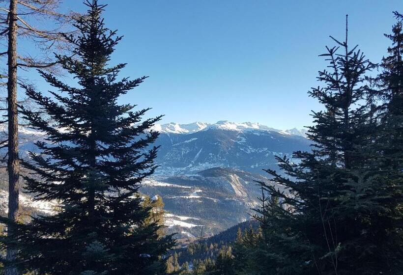 חדר סטנדרטי עם מיטת קומתיים ואמבטיה משותפת, Holidays Groupes Anzère