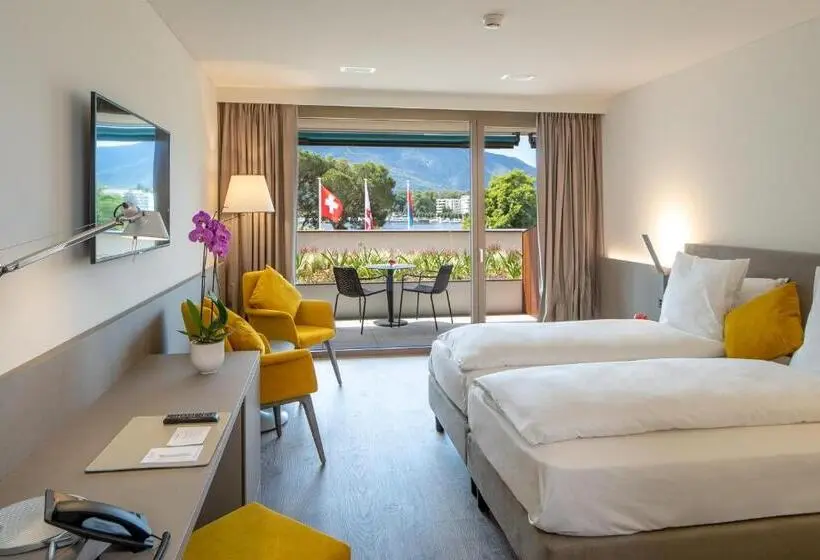 景色の見えるデラックスルーム, Hotel & Lounge Lago Maggiore