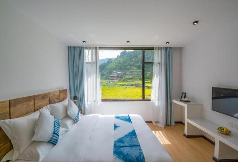 Dağ Manzaralı Standart Oda, 肇兴溪舍山堂 Creekside Inn