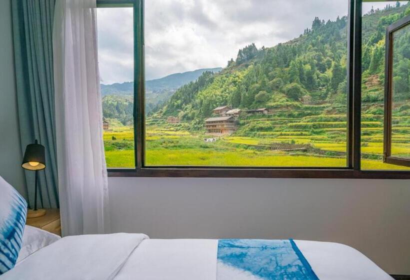 Dağ Manzaralı Standart Oda, 肇兴溪舍山堂 Creekside Inn