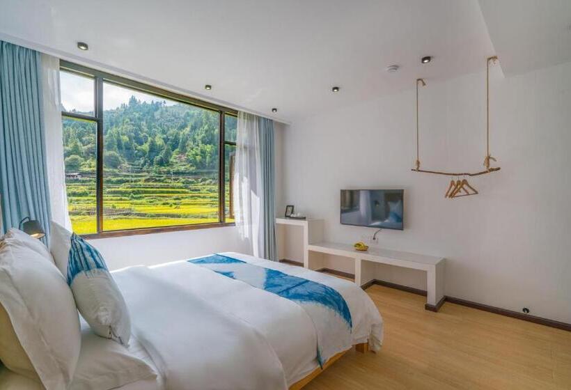 Dağ Manzaralı Standart Oda, 肇兴溪舍山堂 Creekside Inn