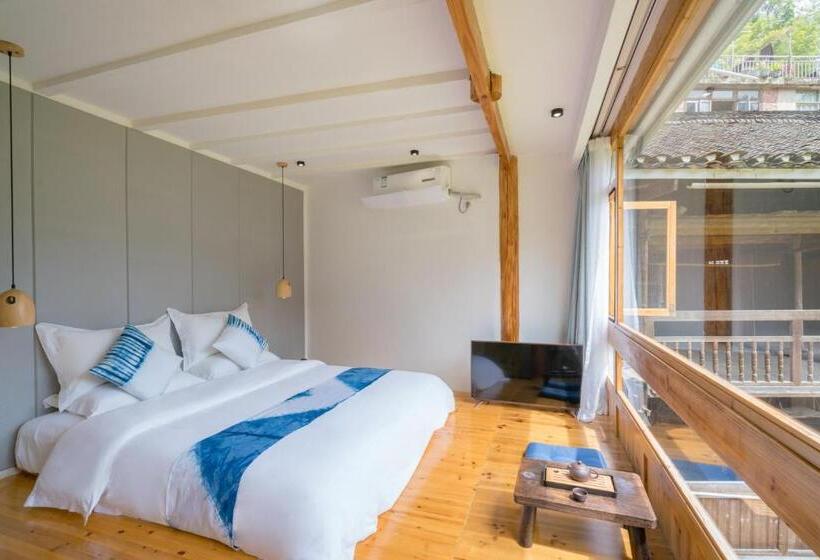 اتاق استاندارد با چشم‌انداز کوهستان, 肇兴溪舍山堂 Creekside Inn