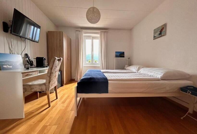 اتاق استاندارد با چشمانداز دریاچه, La Batelière Bnb