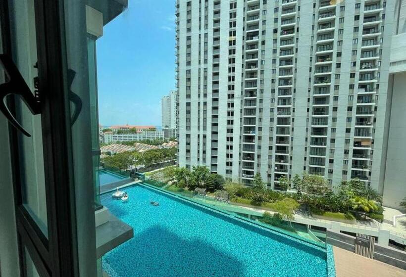 آپارتمان 1 خوابه با چشم‌انداز استخر, Jazz Suites Pool View With Bathtub   1001