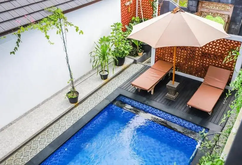 スタンダードルーム, White Blue House   Private Room, Shared Pool And Kitchen   8