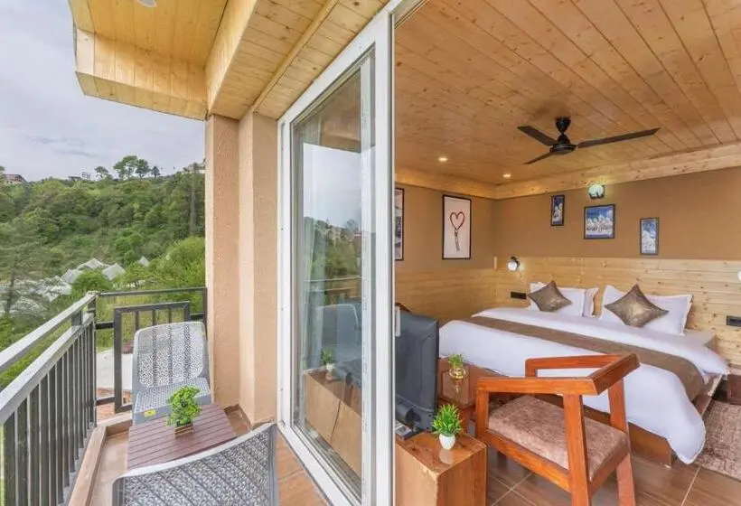 バルコニー付きデラックスルーム, 2 Bedroom I Kufri Home I By Exotic Stays