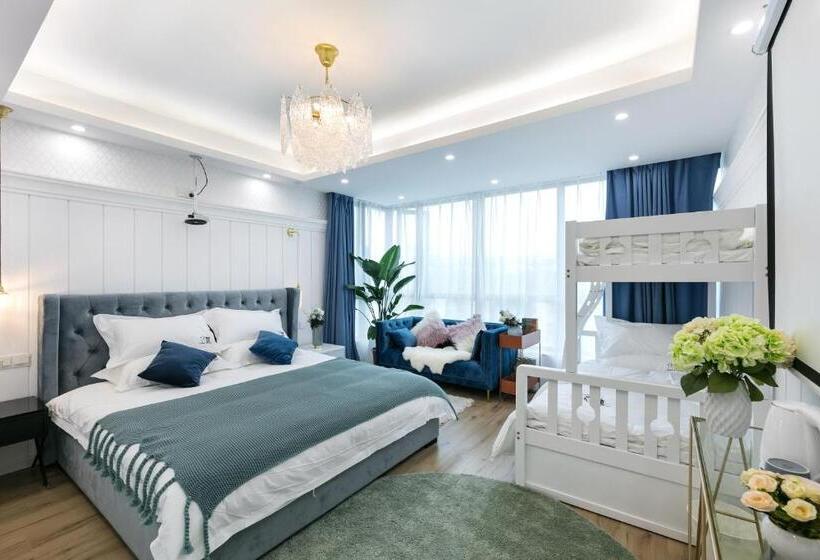 غرفة قياسية رباعية, 上海丽芸精品民宿 Irene S House