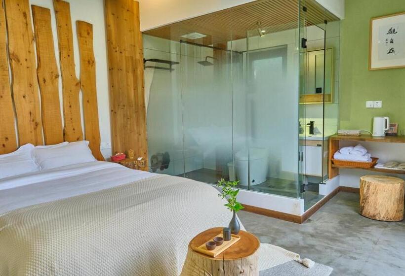 Quarto Estandar com Sacada, Nature Cure Village Lodge 婺源自在舍民宿