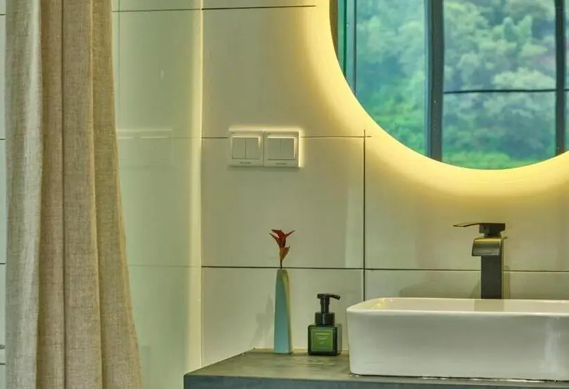 キングサイズベッドのスタンダードルーム, Nature Cure Village Lodge 婺源自在舍民宿