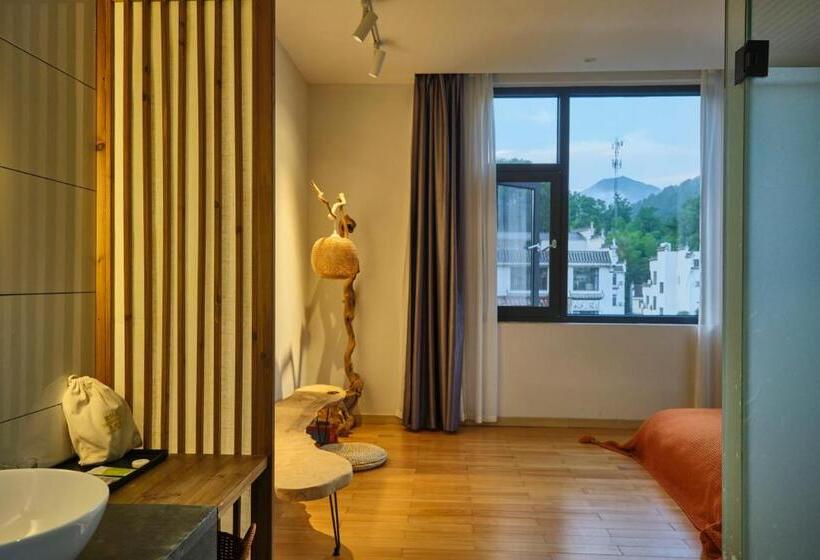 Suite met Uitzicht op de Bergen, Nature Cure Village Lodge 婺源自在舍民宿