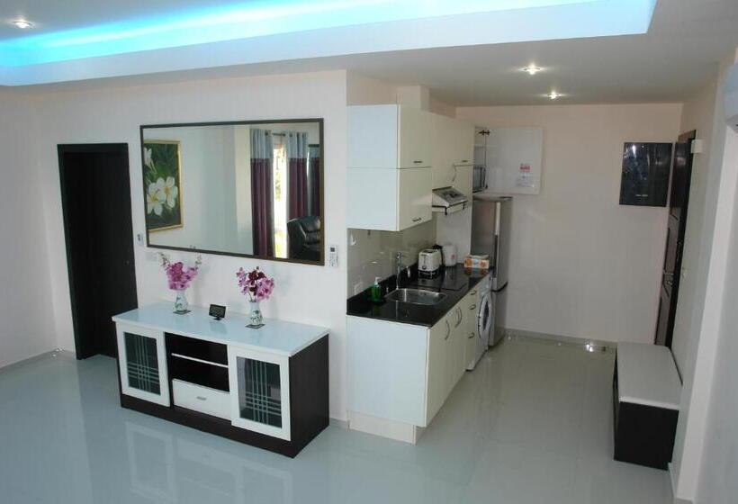 オーシャンビューバルコニー付きワンベッドルームアパートメント, Blue Haven Bay Villa And Resort Apartments