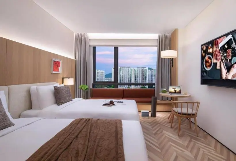 2ダブルベッドのスタンダードルーム, Citadines Yazhou Bay Sanya