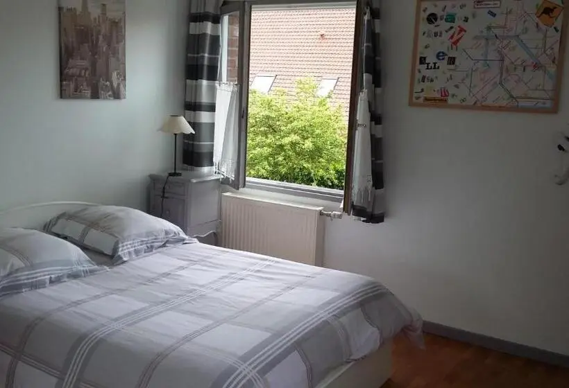 ガーデンビュースタンダードルーム, 2 Chambres De 16m2 à 10kms De Lille