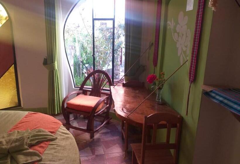 اتاق استاندارد با چشم‌انداز باغ, Hostal Piedra Andina