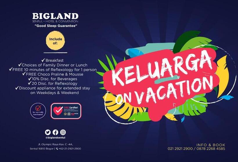 חדר דלוקס, Bigland Hotel & Convention Sentul