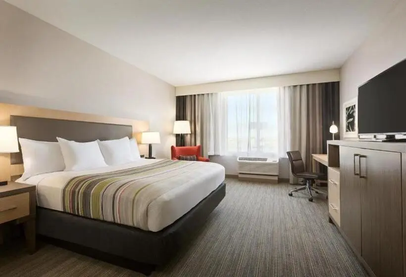 身障者適用キングサイズベッドルーム, Country Inn & Suites By Radisson, New Braunfels, Tx
