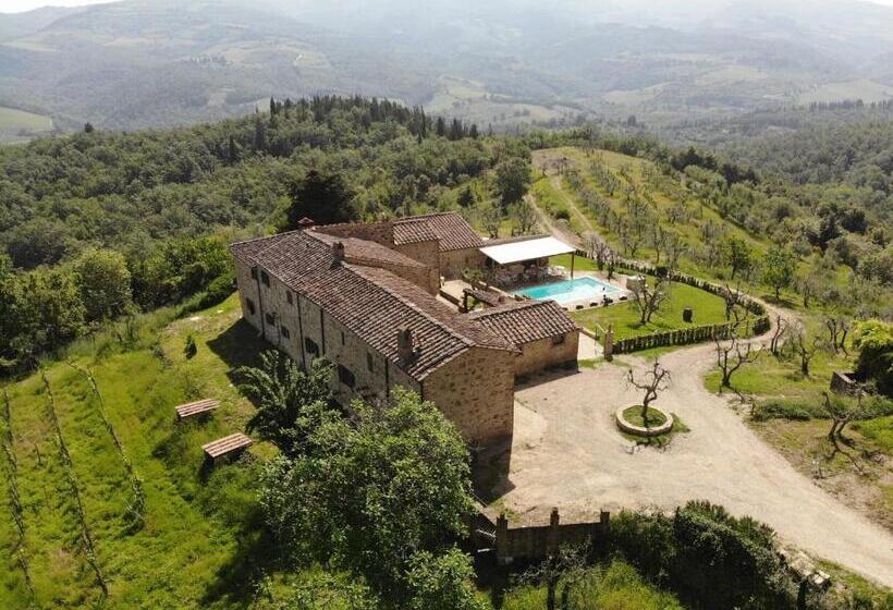 חדר סטנדרט עם מיטת קינג, La Rimbecca Greve In Chianti Country Apartments & Rooms